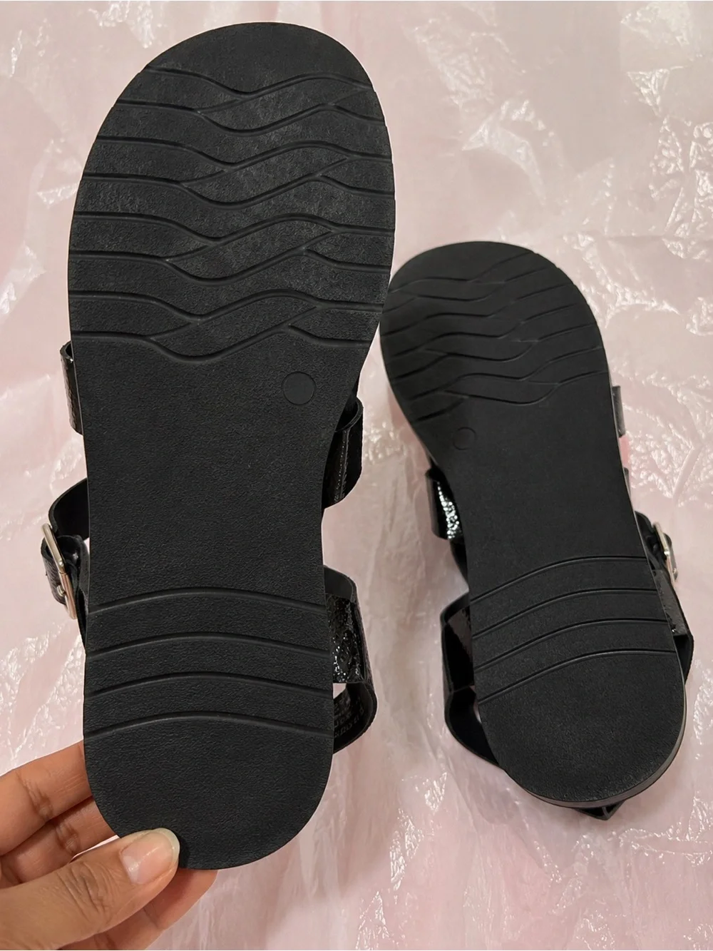 ✨ Free People Black Patent Leather Fisherman Sandals ✨
